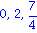 0, 2, 7/4