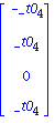 Vector[column]([[-_t0[4]], [_t0[4]], [0], [_t0[4]]])