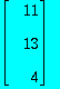 MATRIX([[11], [13], [4]])