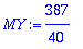MY := 387/40
