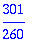 301/260