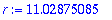 r := 11.02875085