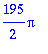 195/2*Pi