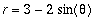 r = 3-2*sin(theta)