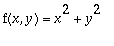 f(x,y) = x^2+y^2
