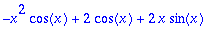 -x^2*cos(x)+2*cos(x)+2*x*sin(x)