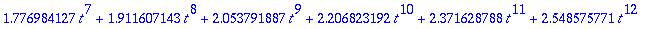 y(t) = series(1.+1.*t+1.500000000*t^2+1.333333333*t...