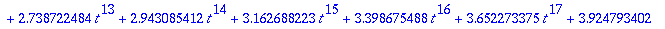 y(t) = series(1.+1.*t+1.500000000*t^2+1.333333333*t...