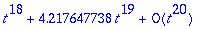 y(t) = series(1.+1.*t+1.500000000*t^2+1.333333333*t...