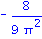 -8/9/Pi^2