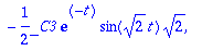 {x(t) = _C1*exp(-2*t)+_C2*exp(-t)*sin(sqrt(2)*t)+_C...