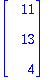 MATRIX([[11], [13], [4]])