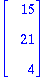 MATRIX([[15], [21], [4]])